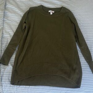 A New Day Women's Dark Green Crew Neck Sweater